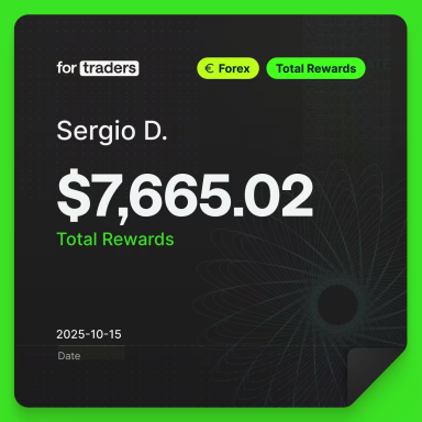 For Traders Total Rewards certificate for Sergio D.