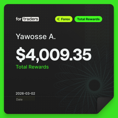 For Traders Total Rewards certificate for Yawosse A.